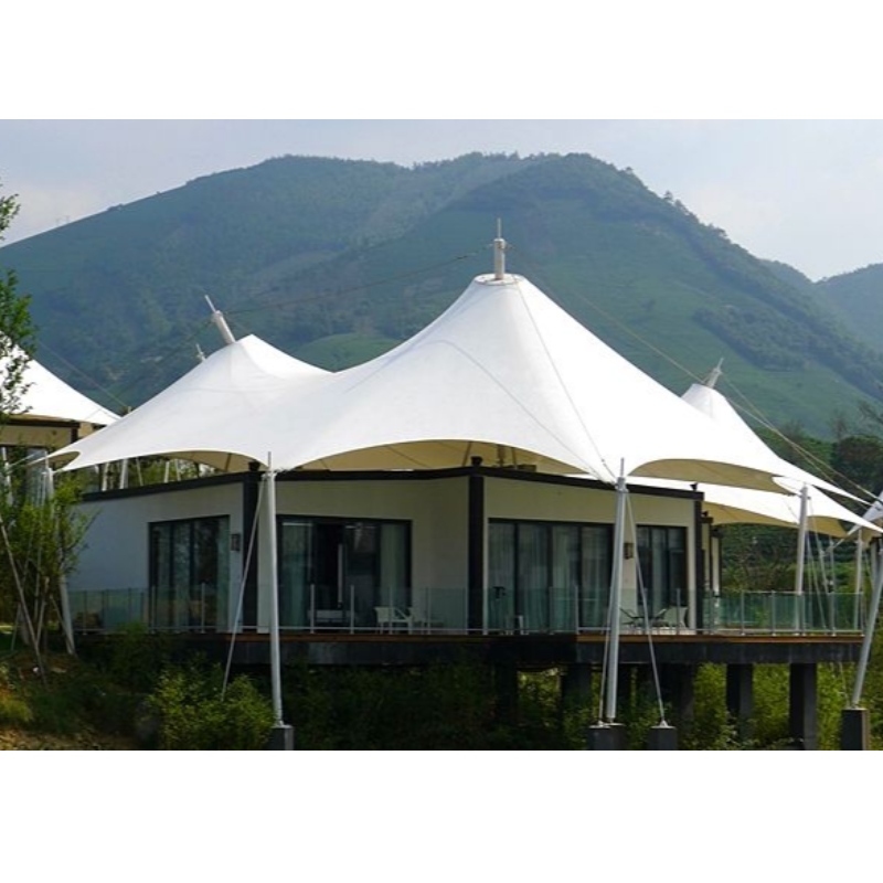 Prefab 2 Persons Houses China Glamping Luxury Tent Hotel Tents Resort With Bathroom And Interior Decoration